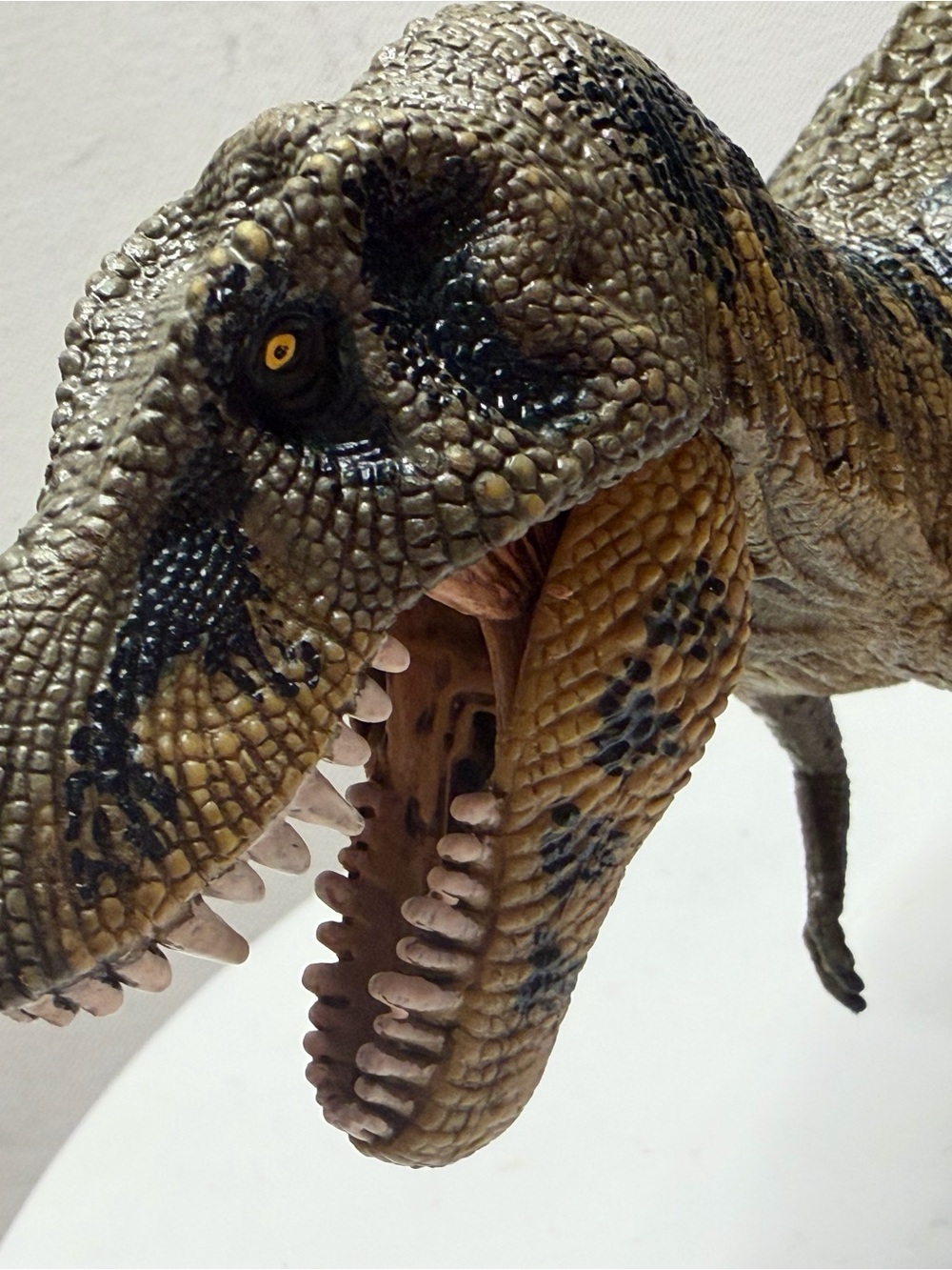 Realistic Green-Brown Dinosaur Figure for Reptile Enthusiasts